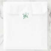 Poetica Bug Green Ronde Sticker (Tas)