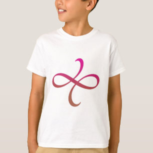 Poetica Flourish (roze-rood-oranje) T-shirt