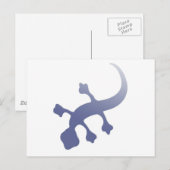 Poetica Gecko Briefkaart (Voorkant / Achterkant)