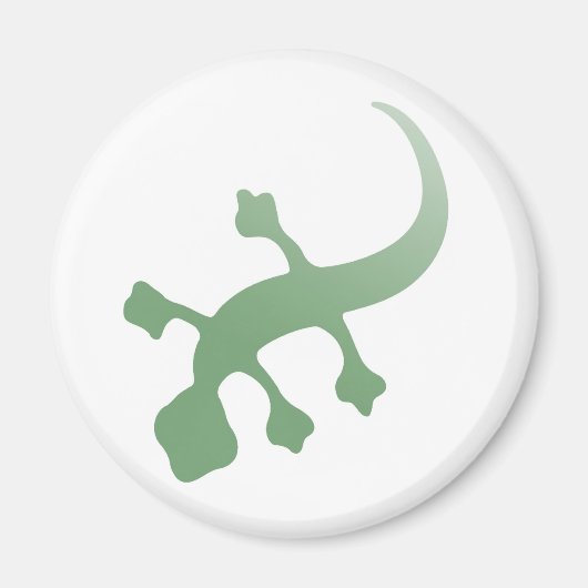 Poetica Gecko in Groen Magneet (Voorkant)
