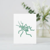 Poetica Green Cricket Briefkaart (Staand voorkant)