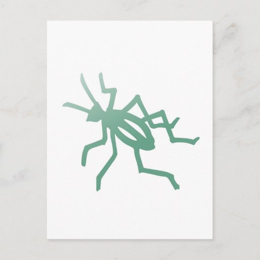 Poetica Green Cricket Briefkaart (Voorkant)
