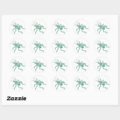 Poetica Green Cricket Ronde Sticker (Vel)