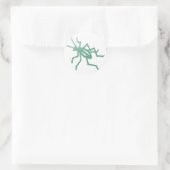 Poetica Green Cricket Ronde Sticker (Tas)