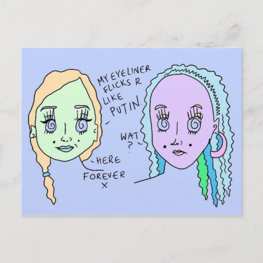 Poetin Baby | Afdrukken Briefkaart | #overhear (Voorkant)