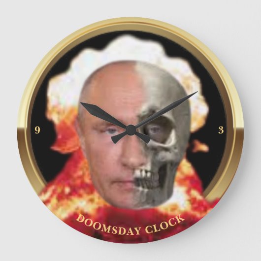 Poetin Doomsday Clock Grote Klok (Voorkant)