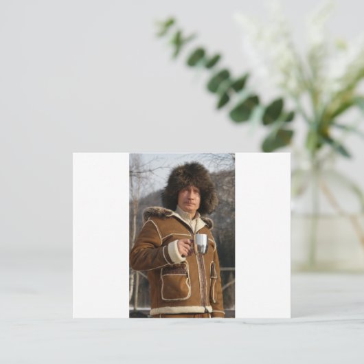 Poetin Drink! Briefkaart (Staand voorkant)