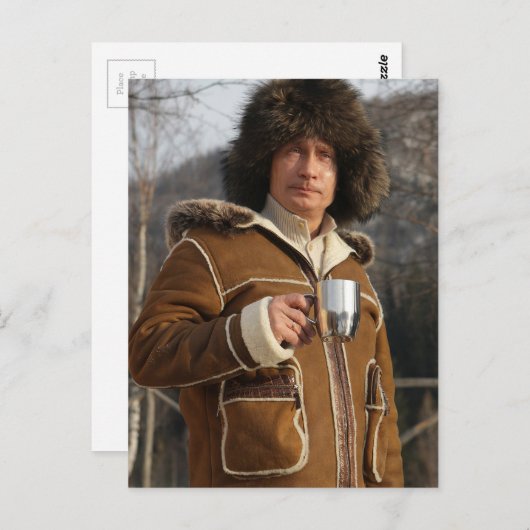 Poetin Drink! Briefkaart (Voorkant / Achterkant)