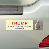 Poetin en Trump: Met een beetje hulp van een kamer Bumpersticker (Op auto)