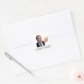 Poetin 'ik heb dat gedaan' ticker vierkante sticker (Envelop)