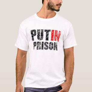 Poetin in de gevangenis zetten t-shirt