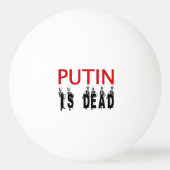 Poetin is dood pingpingpongballen! pingpongbal (Achterkant)