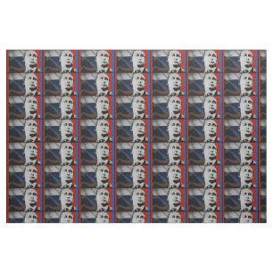 Poetin met Russische vlag Stof