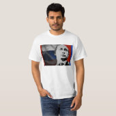 Poetin met Russische vlag T-shirt (Voorkant volledig)