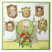 Poetin op de Ritz W/Trump Comic Ceramic Tegel Tegeltje (Voorkant)