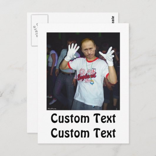 Poetin Partijen Briefkaart (Voorkant / Achterkant)