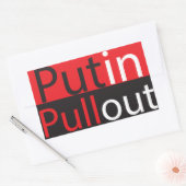 Poetin Pullout Rechthoekige Sticker (Envelop)
