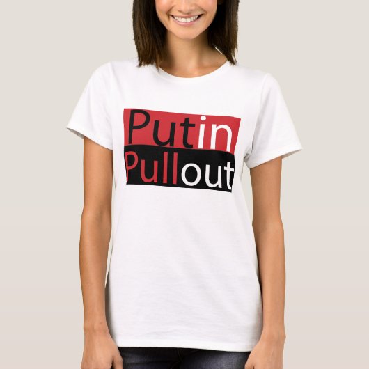 Poetin Pullout T-Shirt voor vrouwen (Voorkant)