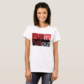 Poetin Pullout T-Shirt voor vrouwen (Voorkant volledig)