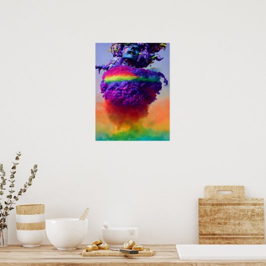 Poetin Rainbow Bomb Poster (Keuken)