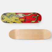 "Poetin the Voodoo on Monroe" skateboard (Horizontaal)
