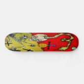 "Poetin the Voodoo on Monroe" skateboard (Horizontaal)