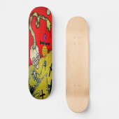 "Poetin the Voodoo on Monroe" skateboard (Voorkant)