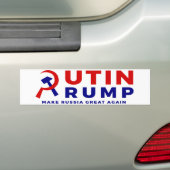 Poetin/Trump-Bumpersticker Bumpersticker (Op auto)