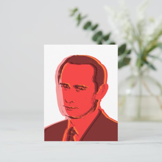 Poetin vladimir briefkaart (Staand voorkant)