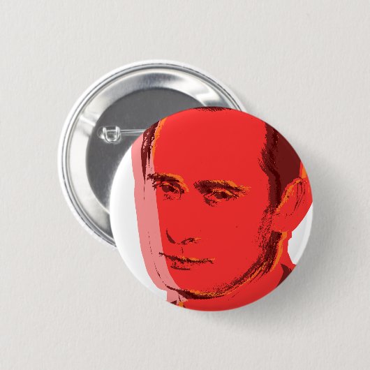 Poetin vladimir ronde button 5,7 cm (Voorkant /achterkant)