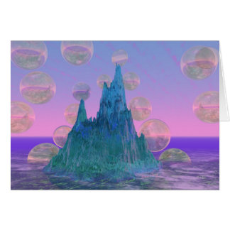 Poëtisch gebergte, Abstract Magisch Blauwgroen Roz