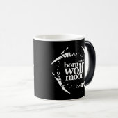 Poëtisch geboren onder Wolf Moon Claws Magische Mok (Voorkant rechts)