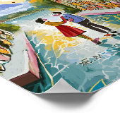 Poëtisch spel: magnetische liefde poëzie muur poster (Hoek)