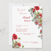 Poëtisch trilling Rood Vrijgezellenfeest Kaart (Voorkant)