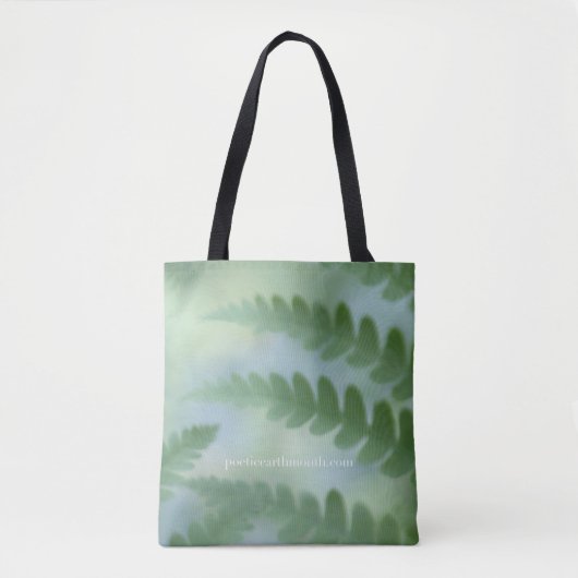 Poëtische aardmaand - Meditatief fern-Tas Tote Bag (Voorkant)