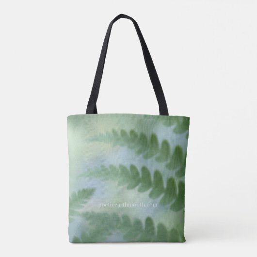 Poëtische aardmaand - Meditatief fern-Tas Tote Bag (Achterkant)