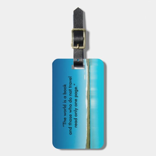 poëtische bagage-ID Bagagelabel (Voorkant verticaal)