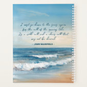 poëtische Ocean Scene schilderij Planner (Achterkant)