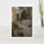 Poëtische scène van een straat in Lliria, Valencia Kaart (Voorkant)