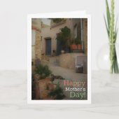 Poëtische scène van een straat in Lliria, Valencia Kaart (Voorkant)