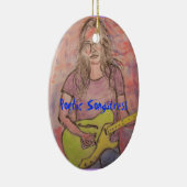 Poetische songstress keramisch ornament (Rechts)
