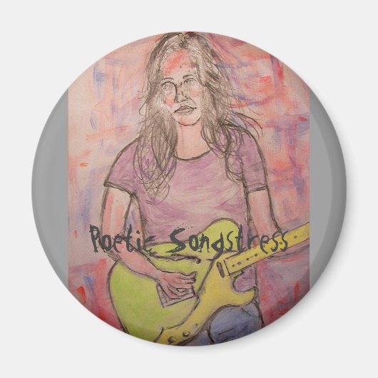 Poetische songstress magneet (Voorkant)