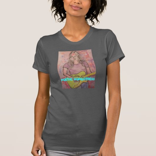 Poetische songstress t-shirt (Voorkant)