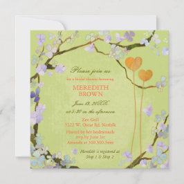 Poëtische twee harten lente Vrijgezellenfeest Kaart