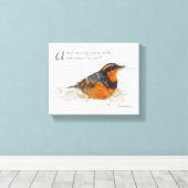 Poëtische winterwoorden gevarieerde spruw in de sn canvas afdruk (Insitu (Houten vloer))