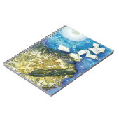 Poetisches Motiv mit Mondschein. Notitieboek (Linkerzijde)