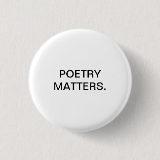 POETRY-AANGELEGENHEDEN. RONDE BUTTON 3,2 CM