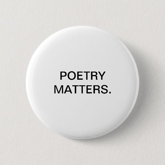 POETRY-AANGELEGENHEDEN. RONDE BUTTON 5,7 CM (Voorkant)