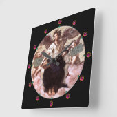 POETRY Allegory Fresco door Raffaello Sanzio Vierkante Klok (Hoek)