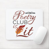 Poetry Club is Lit Poem Writer Poet Muismat (Met muis)